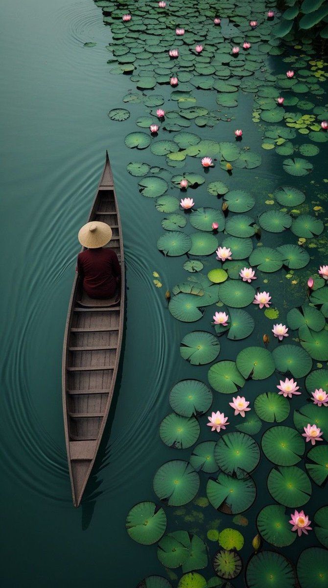 🤎            🌿
💚        🪷          🤎
🤍              🦋
🦋  🩷 Peaceful  💚🍀
💚              🍀
💜        🪷    🛶     🤎
🧡              🌿