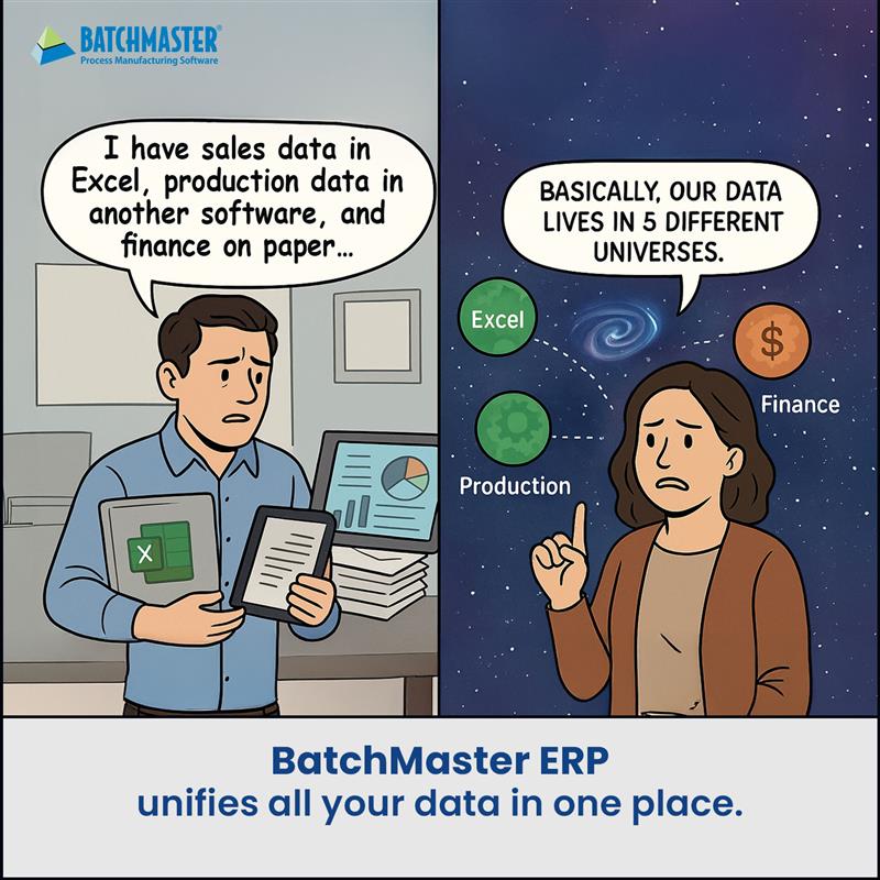 BatchMasterInd's tweet image. Data in silos = decisions in chaos. 
Sales in Excel, production in one tool, finance on paper… sounds familiar? 
With BatchMaster ERP, all your data lives in ONE place. 
Clarity. Speed. Growth. 
🔗 Visit our website to know more!
batchmaster.co.in

#automation #erpsoftware