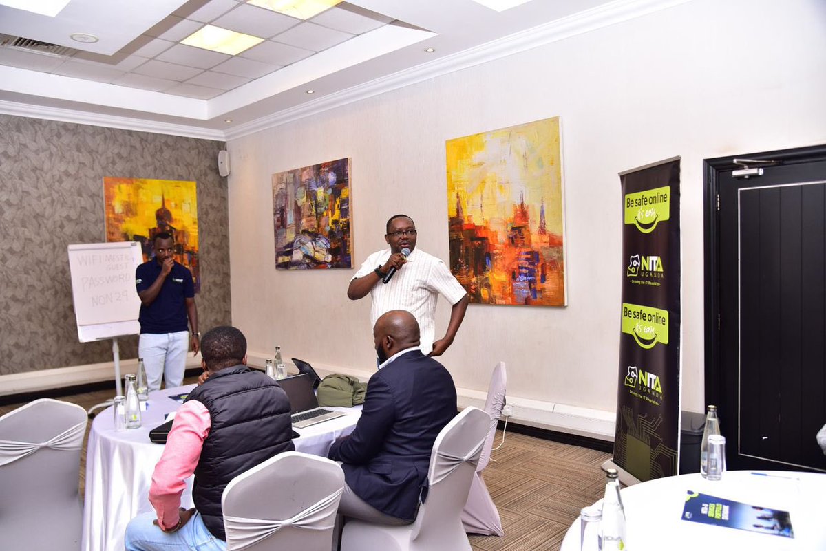 NITAUganda1's tweet image. #HappeningNow. National Information Security Framework (NISF) Workshop!

NITA-U has convened stakeholders from Ministries, Departments, and Agencies (MDAs) at Mestil Hotel to review and enhance Uganda’s National Information Security Framework (NISF).

The workshop is aimed to;…