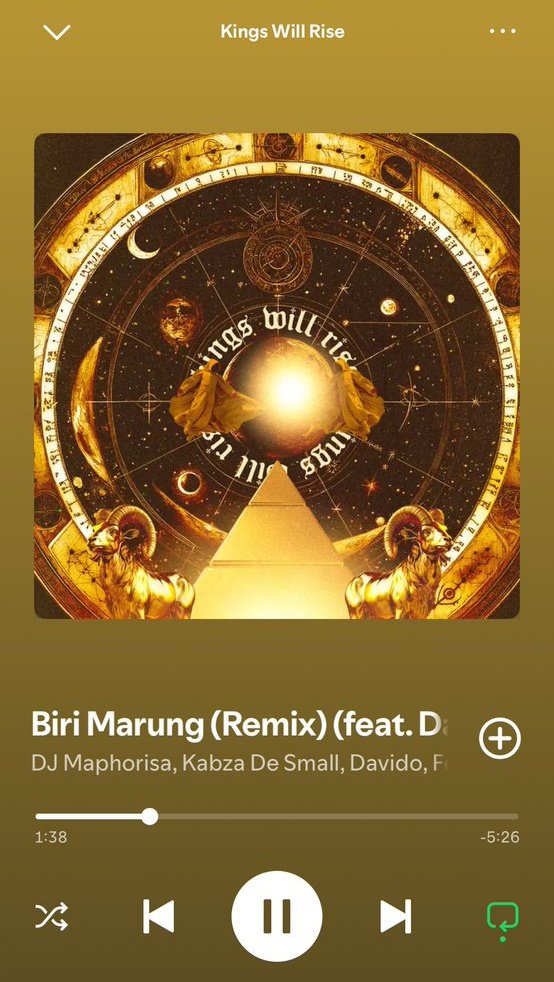 🚨 OUT NOW 🚨 

👤 DJ Maphorisa
💽 Biri Marung Remix ft <a href="/davido/">Davido</a>