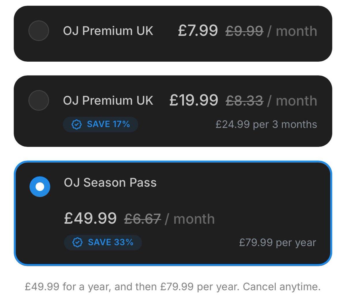 Olly | Odds Jock (@oddsjock) on Twitter photo 🎁 𝙃𝘼𝙋𝙋𝙔 𝙋𝘼𝙔 𝘿𝘼𝙔 🎉
With payday for many I’ve decided to drop my subs for the weekend.
Join here 👉 mymembers.io/oddsjock
🫡 £7.99 /month
🤌 £19.99 /3months
🤯 £49.99 /season pass
BIG DISCOUNTS, GET INVOLVED!!
Powered by <a href="/oddsnotifier/">OddsNotifier.io</a> | <a href="/oddsnotifierbr/">OddsNotifier 🇧🇷</a> | 🎁 𝙃𝘼𝙋𝙋𝙔 𝙋𝘼𝙔 𝘿𝘼𝙔 🎉
With payday for many I’ve decided to drop my subs for the weekend.
Join here 👉 mymembers.io/oddsjock
🫡 £7.99 /month
🤌 £19.99 /3months
🤯 £49.99 /season pass
BIG DISCOUNTS, GET INVOLVED!!
Powered by <a href="/oddsnotifier/">OddsNotifier.io</a> | <a href="/oddsnotifierbr/">OddsNotifier 🇧🇷</a> |