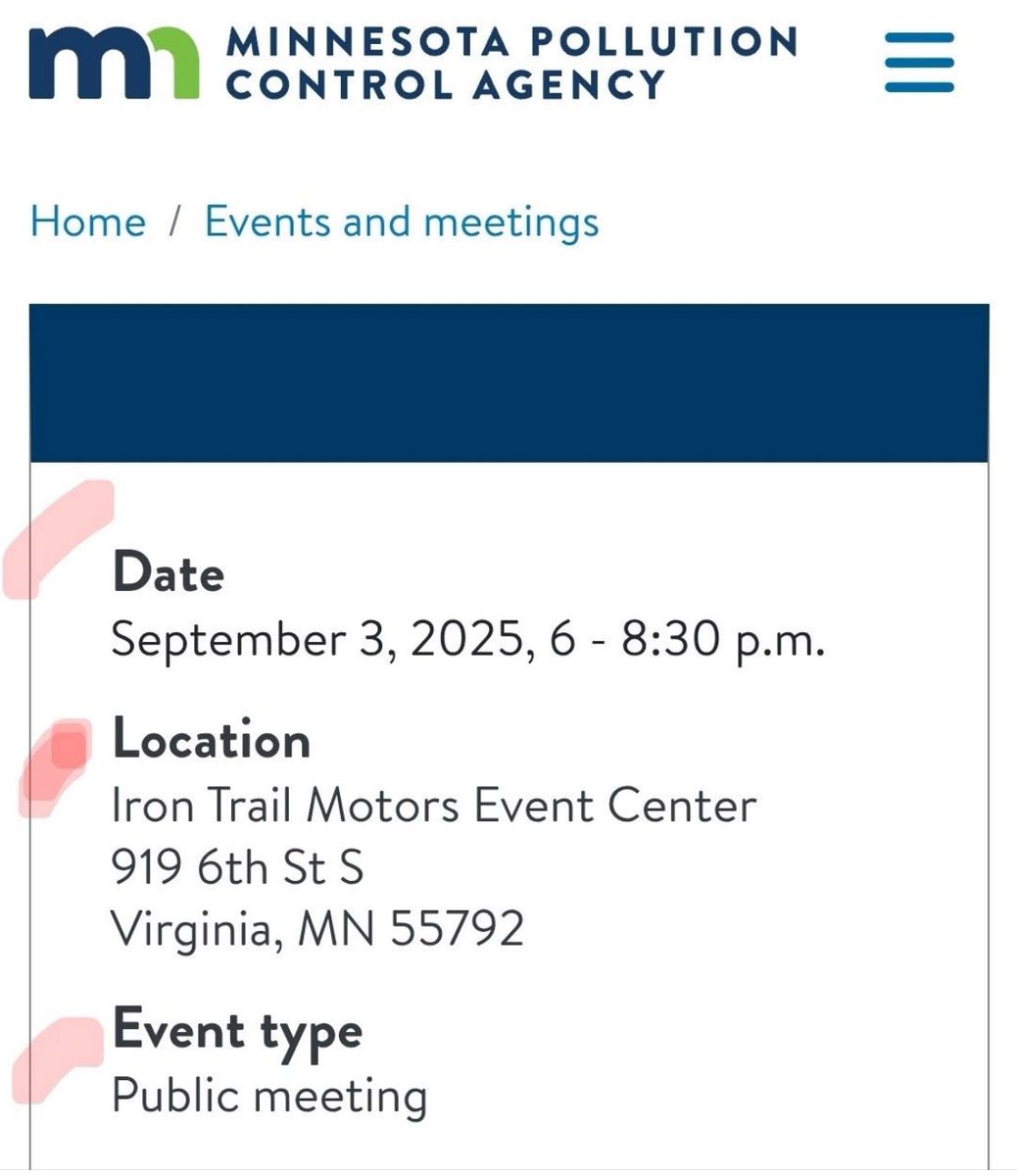 ***Urgent Request to Iron Rangers***
Wednesday, September 3rd is YOUR time to shine. We need every available Ranger to attend this meeting at the ITMEC. Whether you work in mining or not, this affects your community and whether or not it can thrive - WE NEED YOUR VOICE!