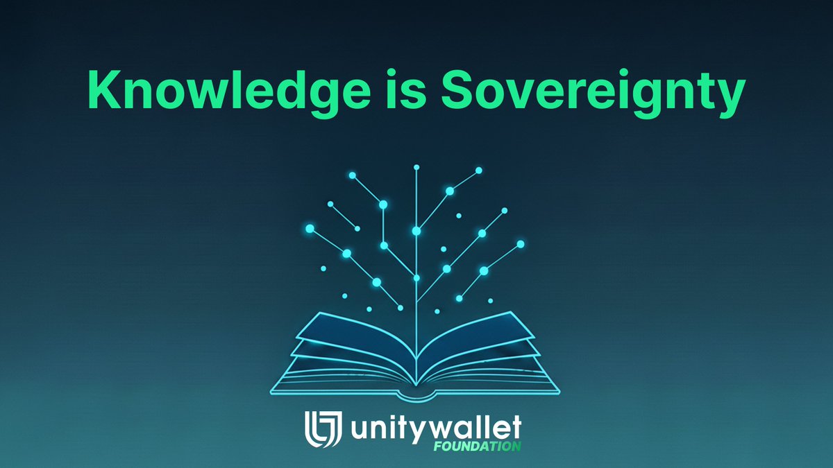At Unity Wallet Foundation, we believe education unlocks the path to true financial freedom in Web3.

Knowledge is the seed 🌱
Sovereignty is the harvest 🔑