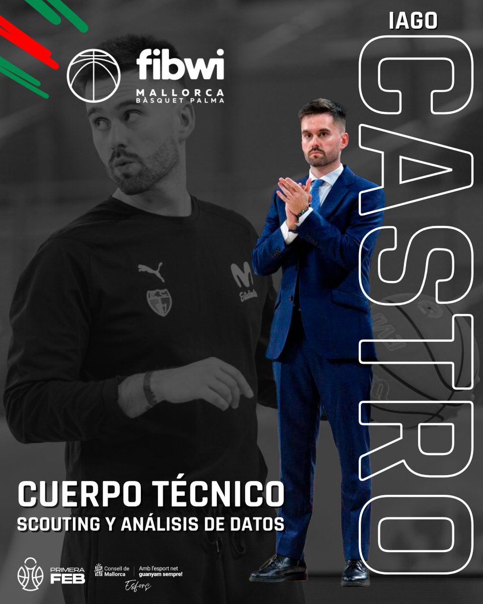 𝐈𝐀𝐆𝐎 𝐂𝐀𝐒𝐓𝐑𝐎 𝐑𝐄𝐅𝐔𝐄𝐑𝐙𝐀 𝐄𝐋 𝐂𝐔𝐄𝐑𝐏𝐎 𝐓𝐄́𝐂𝐍𝐈𝐂𝐎 𝐃𝐄𝐋 𝐅𝐈𝐁𝐖𝐈 𝐌𝐀𝐋𝐋𝐎𝐑𝐂𝐀 𝐁𝐀̀𝐒𝐐𝐔𝐄𝐓 𝐏𝐀𝐋𝐌𝐀  

El técnico gallego se incorpora como director de scouting y analista de datos 📈📉 🧐

🔗 shorturl.at/ZhjRJ 

#HODONAREMTOT