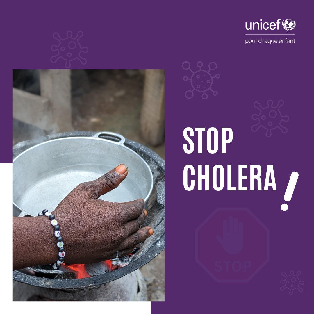 The fight against cholera is everyone’s duty. 
💧 Boil water before drinking. 
🧼 Wash hands after contact with patients or their items. 
🚫 Never wash a sick person’s clothes or bedding in rivers or wells. 
#StopCholera