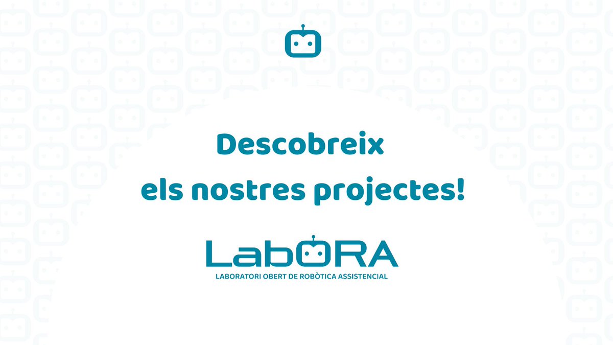 LabORA_robotics's tweet image. 1/
🤖✨ A LabORA convertim la robòtica assistencial en solucions reals que milloren salut, autonomia i benestar
💡Cada projecte respon a una necessitat concreta!
🧵 Coneix-los tots ↓
#LabORA_robotics #Projectes