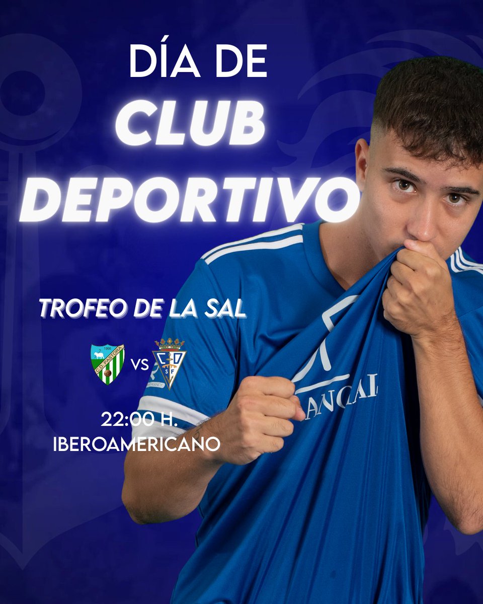 🦁 ¡Hoy es 𝐃𝐢́𝐚 𝐝𝐞 𝐂𝐥𝐮𝐛 𝐃𝐞𝐩𝐨𝐫𝐭𝐢𝐯𝐨! 

🆚 CD Pastora
🕙 22:00 h. 
🏆 Semifinal #TrofeoDeLaSal
🏟️ Estadio Iberoamericano
🎟️ Compra tu entrada aquí: bit.ly/45XWOvU

#CDSanFernando1940