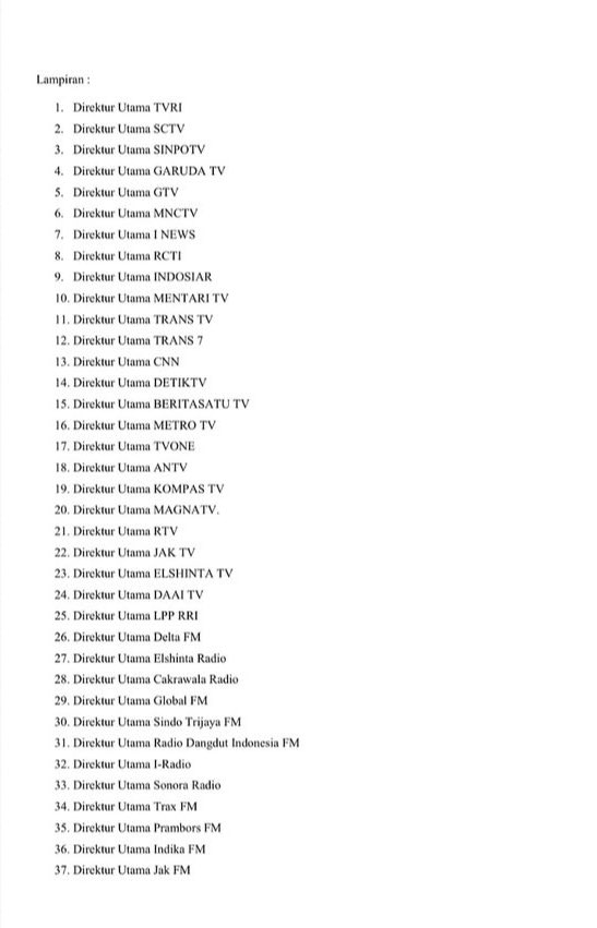 ADA 66 STASIUN RADIO DAN TELIVISI YANG DILARANG MELIPUT DEMO. We cannot rely on this country anymore. We need to take this matter GLOBALLY.