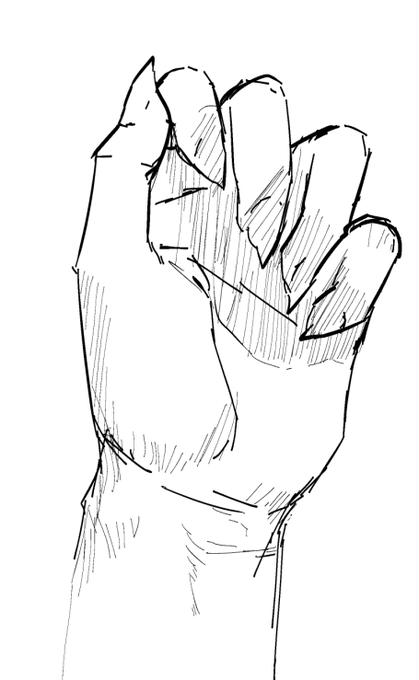 手を描くだけで伸びるつぶやきを見てやってみたのですが、手を描くって難しいンゴねぇ… 