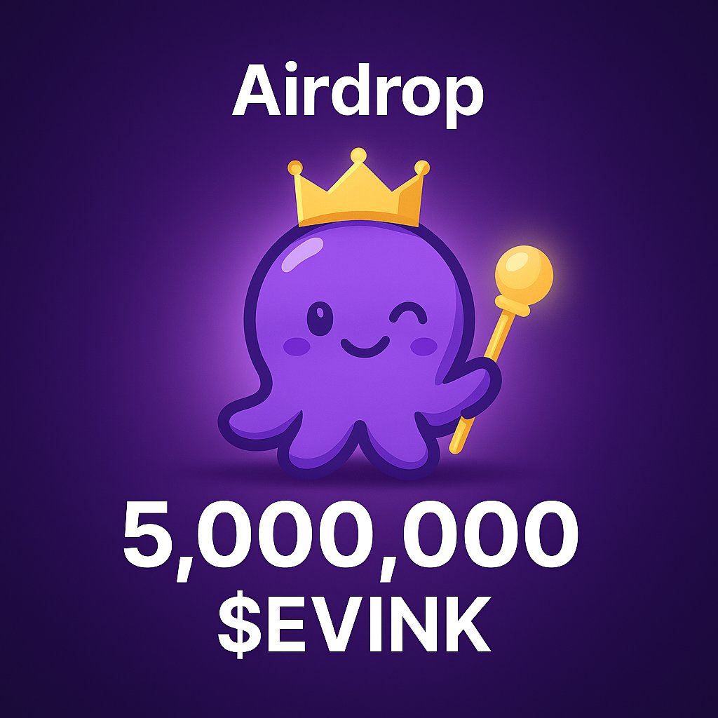 🚨 $EVINK Guild Airdrop Campaign is LIVE ! 🚨

🐙 The Evink army now enters the next phase :
 5,000,000 $EVINK will be distributed to the Top 25 grinders on Guild 💎

⚔️ How it works :
➡️Mix of social, creative &amp; holding tasks
➡️New roles will be revealed frequently → stay