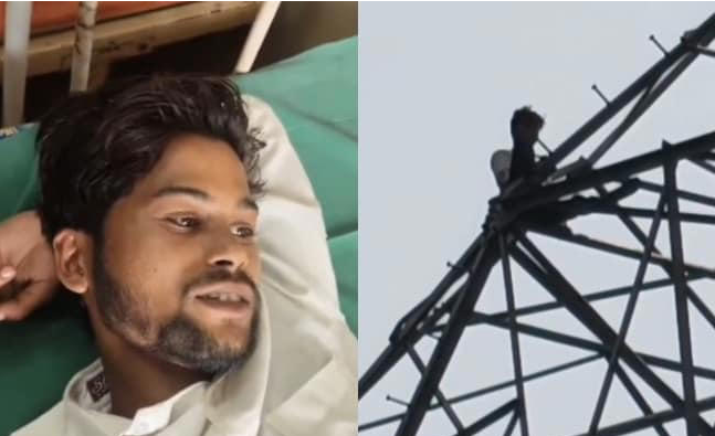 UP Man married deceased wife's sister, now wants to marry her younger sister

He married a woman in 2021 who died a year later. He then married her sister. Two years later, he fell in love with her younger sister and demanded to marry her.

He climbed the tower, shouting about