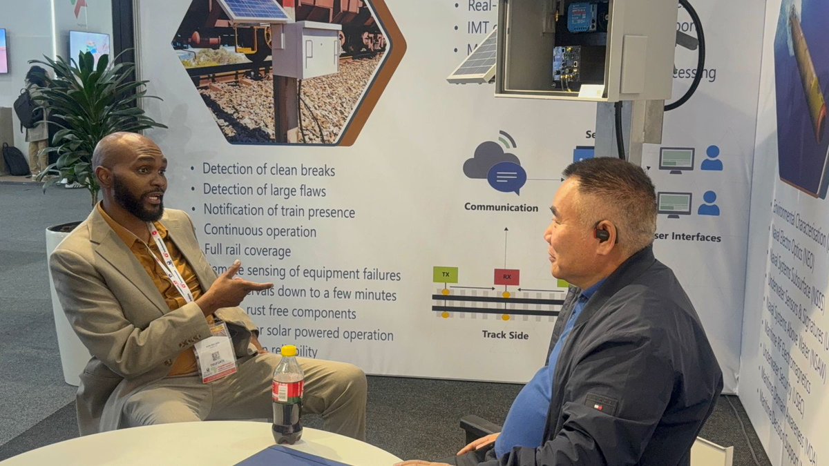 Broken rails, detected before they break lives. IMT is showcasing the Ultra Broken Rail Detector at #SARA2025. Smart tech for safer journeys. #IMT #Armscor #SARA2025