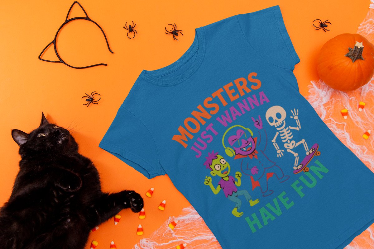 Maximilian2878's tweet image. 👻🎶 “Monsters Just Wanna Have Fun” 🎃🕺
Zombie dancing, vampire vibing, skeleton skating – the Halloween squad you need!
👉 Shop teepublic.com/t-shirt/795087…
#Halloween2025 #VampireVibes #SpookyCute #TeeDesign #Streetwear