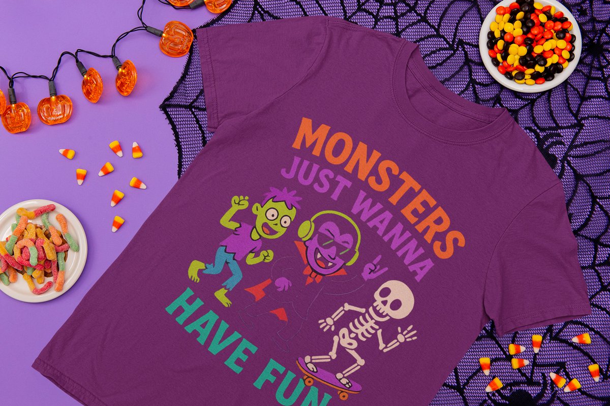 Maximilian2878's tweet image. 👻🎶 “Monsters Just Wanna Have Fun” 🎃🕺
Zombie dancing, vampire vibing, skeleton skating – the Halloween squad you need!
👉 Shop teepublic.com/t-shirt/795087…
#Halloween2025 #VampireVibes #SpookyCute #TeeDesign #Streetwear