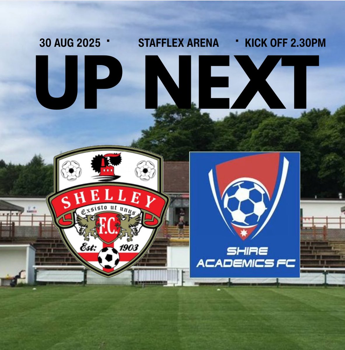 🐚 Our YAL side are back in action this weekend as they host <a href="/ShireAcademics/">Shire Academics</a> in their 2nd game of the season ⚽️ After defeat in the opener, the lads will be looking to put things right — come down and back them 🔴⚫️⚪️

#ShelleyCFC #YAL #DoubleHeader