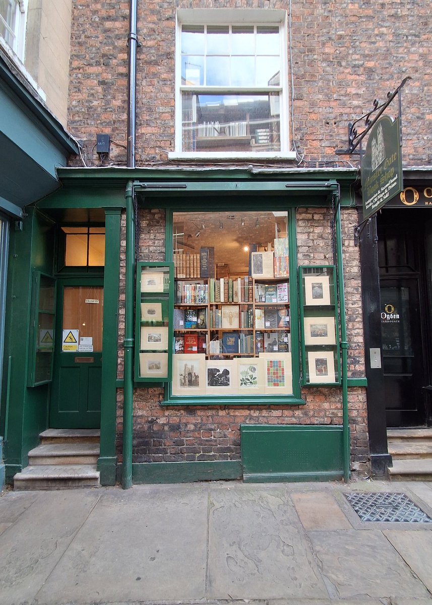 On this day in 1104 the incorrupt body of St. Cuthbert was translated to Durham Cathedral. Or, perhaps, to the fabulous Minster Gate #Bookshop in York. 
Seriously, though, one could spend a whole, joyous😊day perusing the treasures within said establishment.