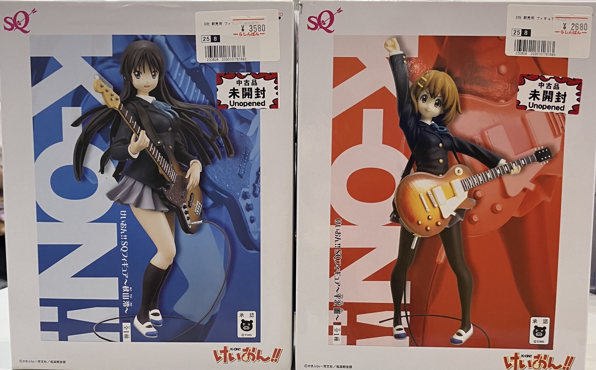 【未開封】けいおん！！ SQフィギュア 澪、律、梓 セット けいおん プレミアムフィギュア SQ フィギュア 平沢唯 秋山澪