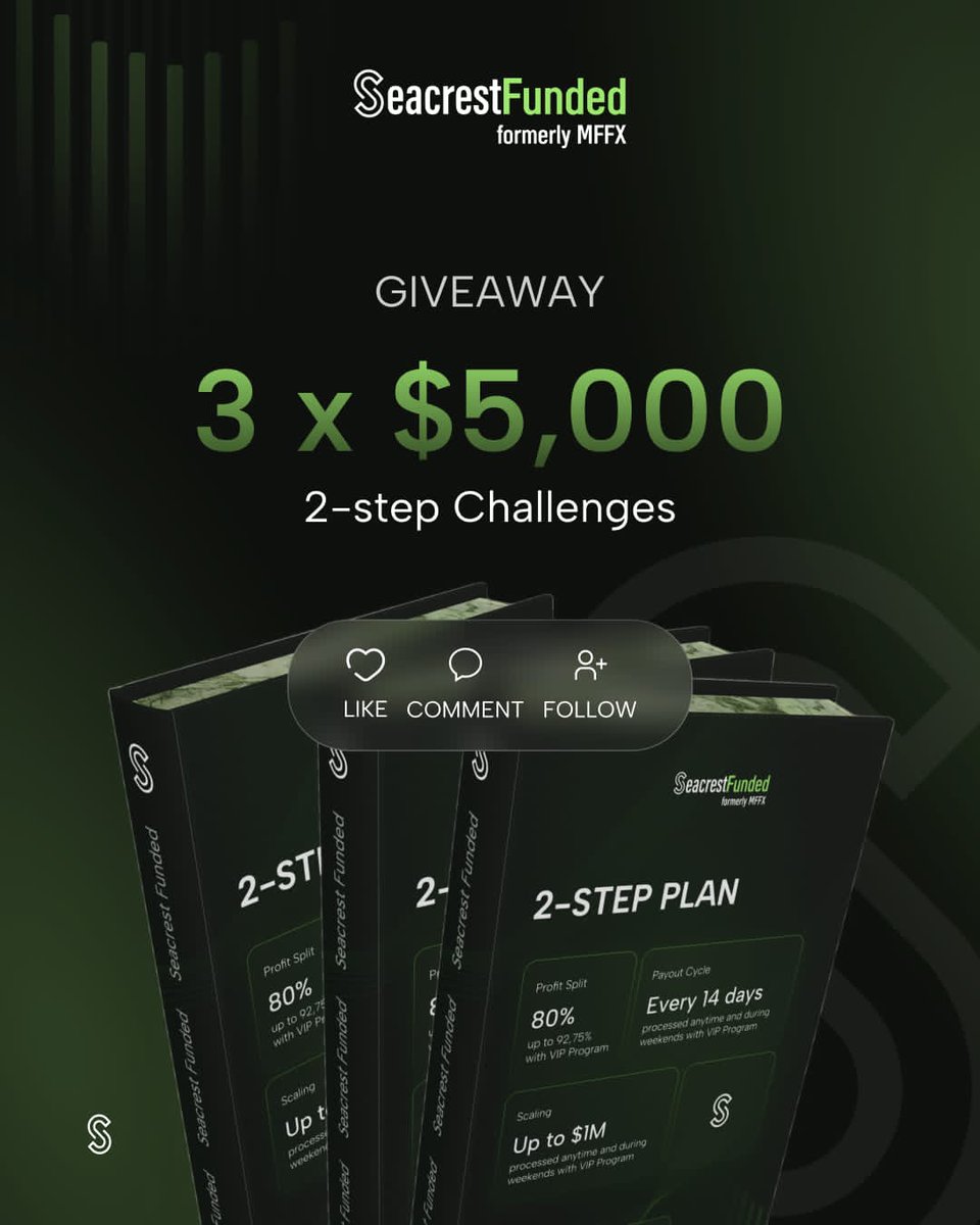 Trade_Cloud_'s tweet image. 🎉 3×5k Account Giveaway 🎊
Partnered with @seacrestfunded_ 🤝🏻

To enter:
1. Must follow @Trade_Cloud_ , @MattLeech, @seacrestfunded_, @seacrestmarkets, @myfundedfutures, @MyFundedTV,  

2. Like, RT &amp;amp; Tag 3 Traders

3. Join our discord 👇🏼
discord.gg/v9EgGp8znB

#seacrestfunded