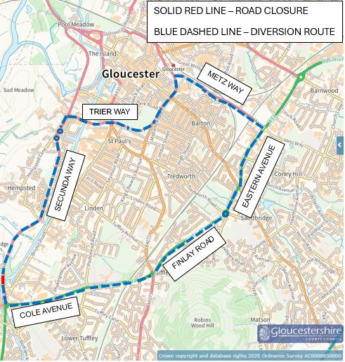 REMINDER - Netheridge Bride #A430 Secunda Way will be under a full 24/7 closure from approx 6am Mon 1st Sept - 12th Sept for repair access. Pedestrian access will be maintained. Apologies for the inconvenience as other closure options have been considered. orlo.uk/NGRpO