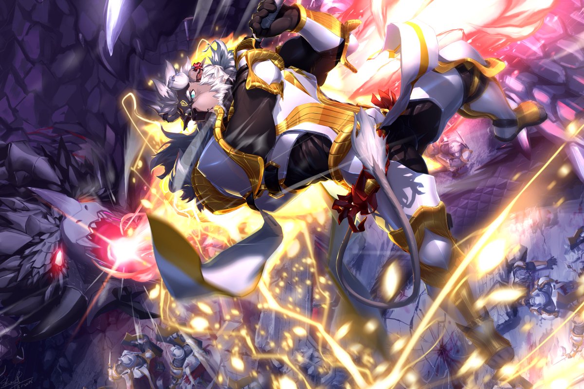 [Commission]
<a href="/lightidal/">光浪🐂🐾🔜Infurnity2025</a> 
Dragon Slaying

#furryartwork