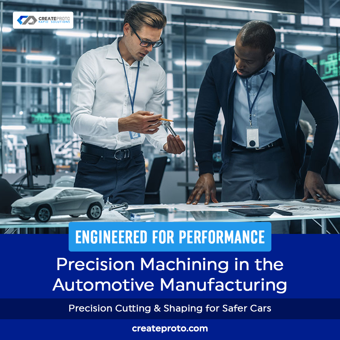 CreateProto delivers precision CNC machining for the automotive industry, covering engine parts, frames, suspension systems, and more. 

Visit: createproto.com/industry/autom…

#CNCmachining #AutomotiveEngineering #PrecisionManufacturing #RapidPrototyping #AutoInnovation #CreateProto