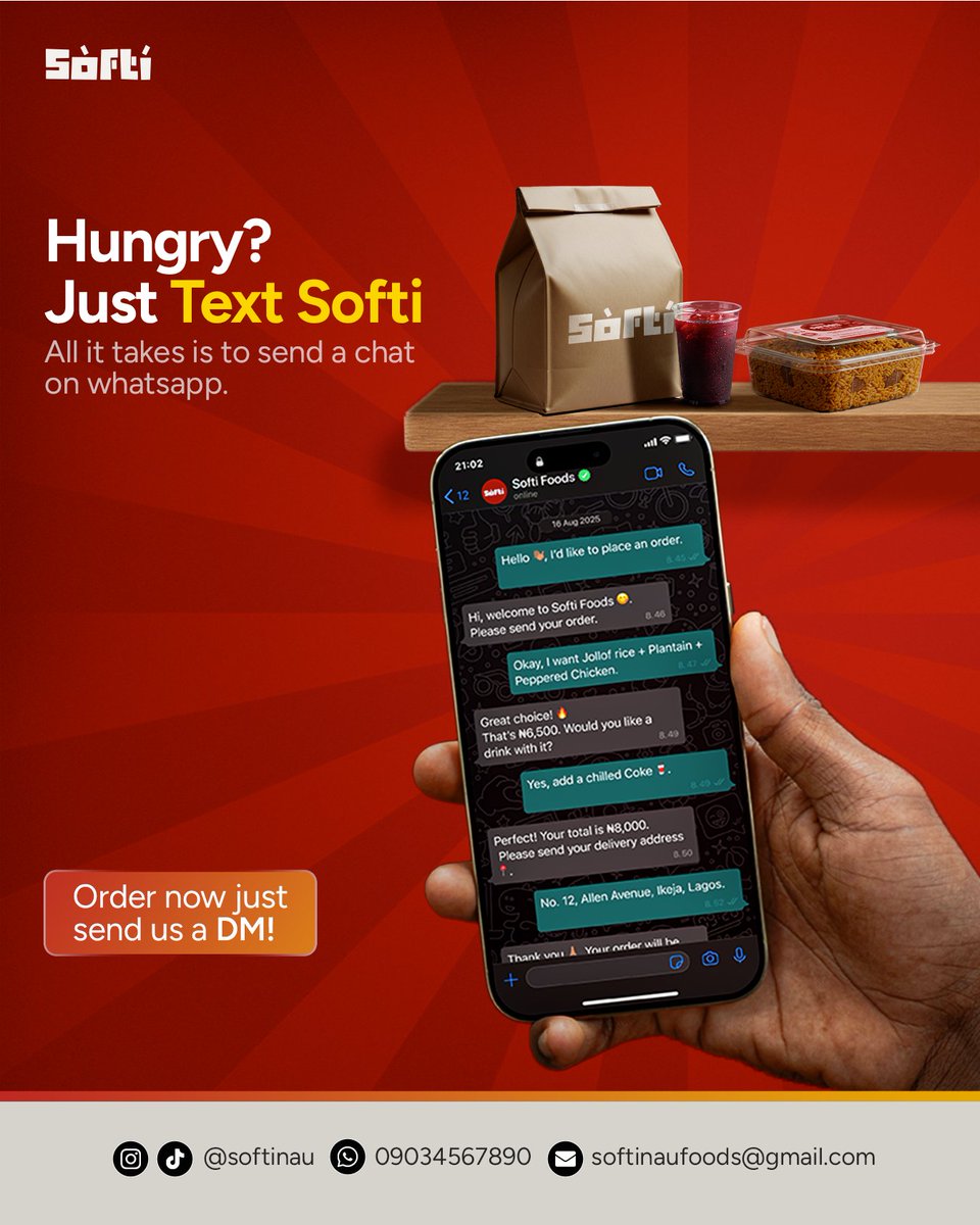 TBD_Designs's tweet image. Creativity in motion 👨🏿‍🍳✨
I’ve been playing around with how easy food ordering could look if visuals did the talking 🍴📲
Here are 7 designs for a fictional brand I built, Softi, my little experiment in design &amp;amp; storytelling.
#FoodDesign #CreativeDesign #GraphicDesignersOfInstag