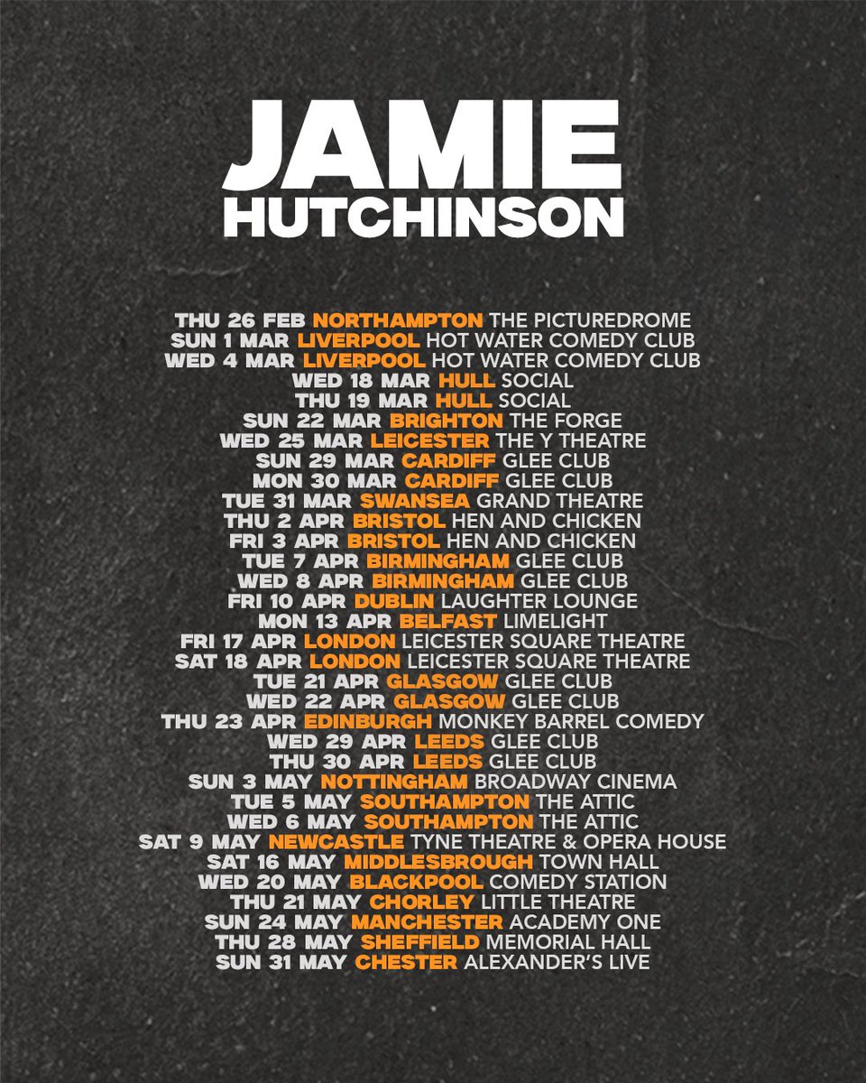 🚨2026 TOUR NOW ON SALE🚨

jamiehcomedian.com