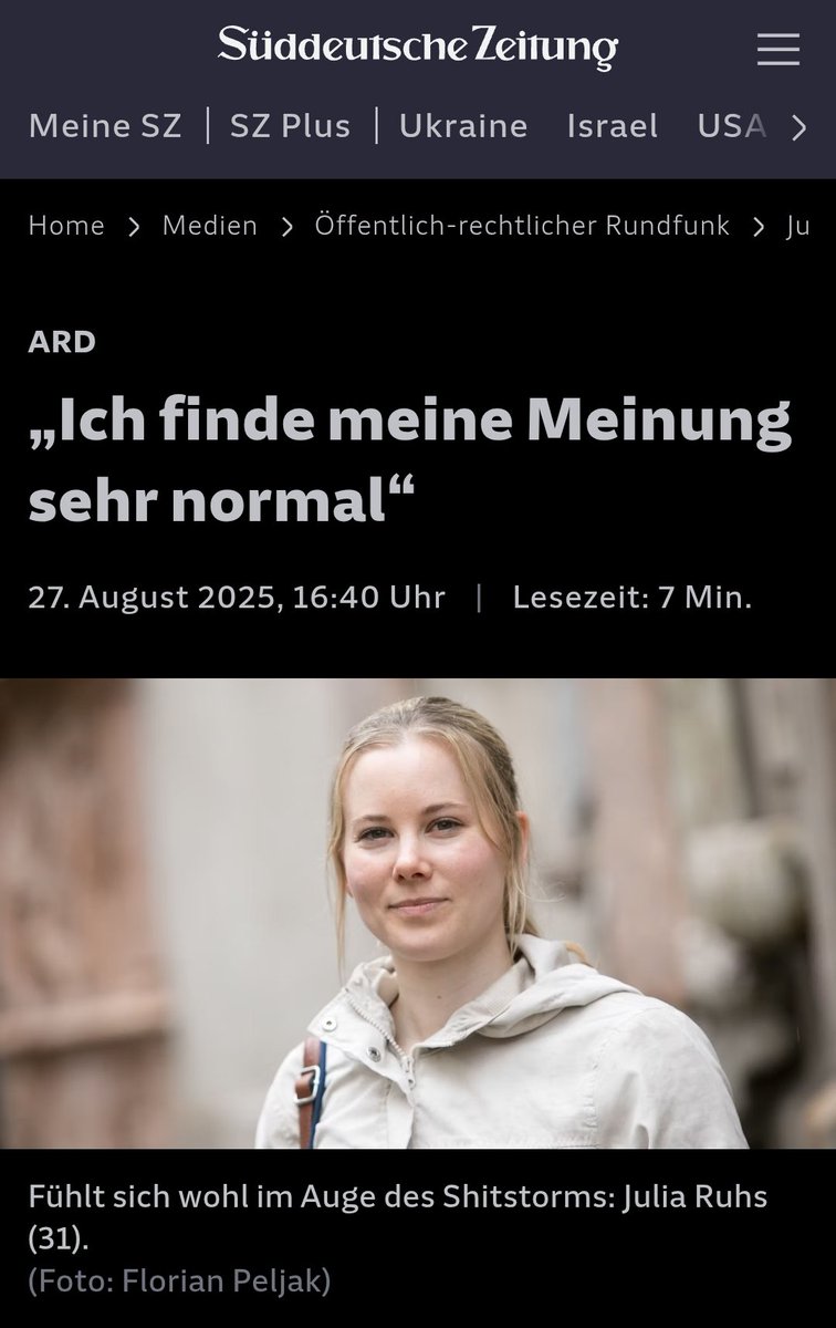 TinasBunte_Welt's tweet image. Ein Wort zu Julia Ruhs👇

Julia Ruhs und das Märchen von der „normalen Mehrheit“

Es ist eine hübsche rhetorische Pirouette: Ruhs erklärt sich zur Fürsprecherin der „normalen Leute“. Was „normal“ ist, bestimmt dabei allerdings nicht eine gesellschaftliche Mehrheit, sondern