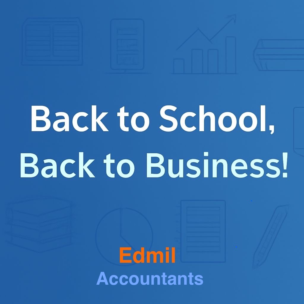 EdmilAccountan1's tweet photo. 📚 Back to School, Back to Business!
As the summer holidays end and the kids return to class, it’s the perfect time to get your accounts back in order too. ✅
Let us handle the numbers so you can focus on what matters most.

#BusinessReady #AccountingMadeEasy #Didcot https://t.co/brm1ypKyYO