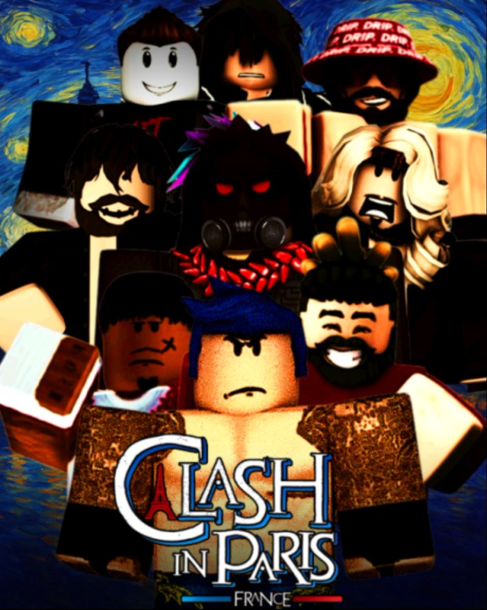 The Official JPO Clash in Paris Poster.

----------------------------------------

SUPERSTARS IN THE POSTER
<a href="/kadenultragamer/">KadenWyattRW</a>, <a href="/BikerReignsRW/">Biker 𝕽𝖊𝖎𝖌𝖓𝖘</a>, #JPOMlepnos, #JPOZaluReigns, #JPOCasperFatu, <a href="/JanreachOrtonRW/">Janreach Orton</a>, <a href="/Remuk101/">Remuk</a>, #JPOGarrettRollins.

Stay Tuned for Clash at Paris! - Triple J