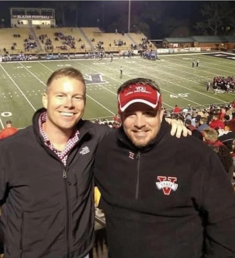 Happy VSU XC BLAZER BDay to former team member and alumni Keith Trittschuh (R). Once a Blazer, Always a Blazer! Teammate Patrick MacFarlane (L)