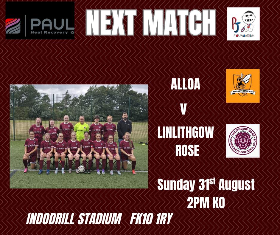 Our 1st away game of the season on Sunday. We head over to Alloa. #MonTheRose ❤⚽🌹