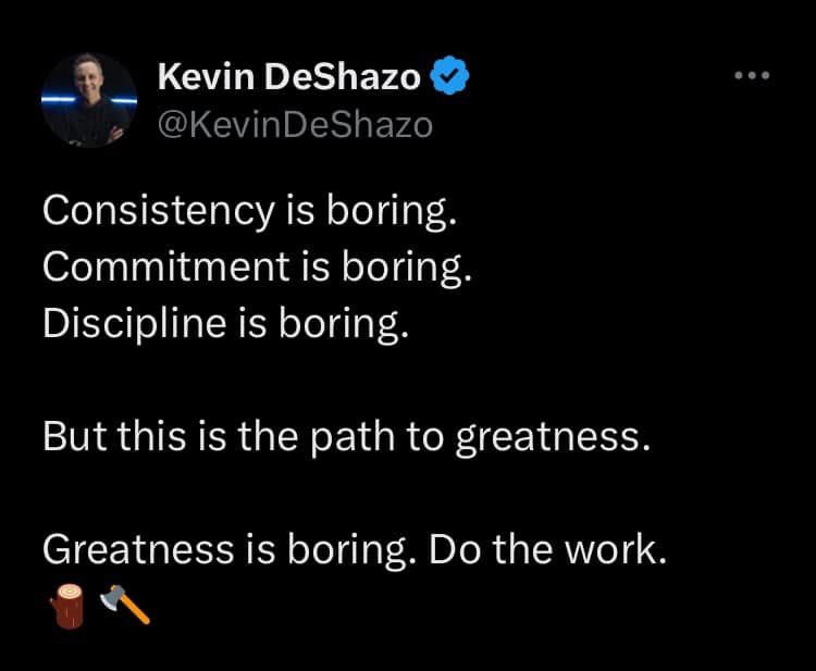 Do the work. Your teammates are counting on YOU!