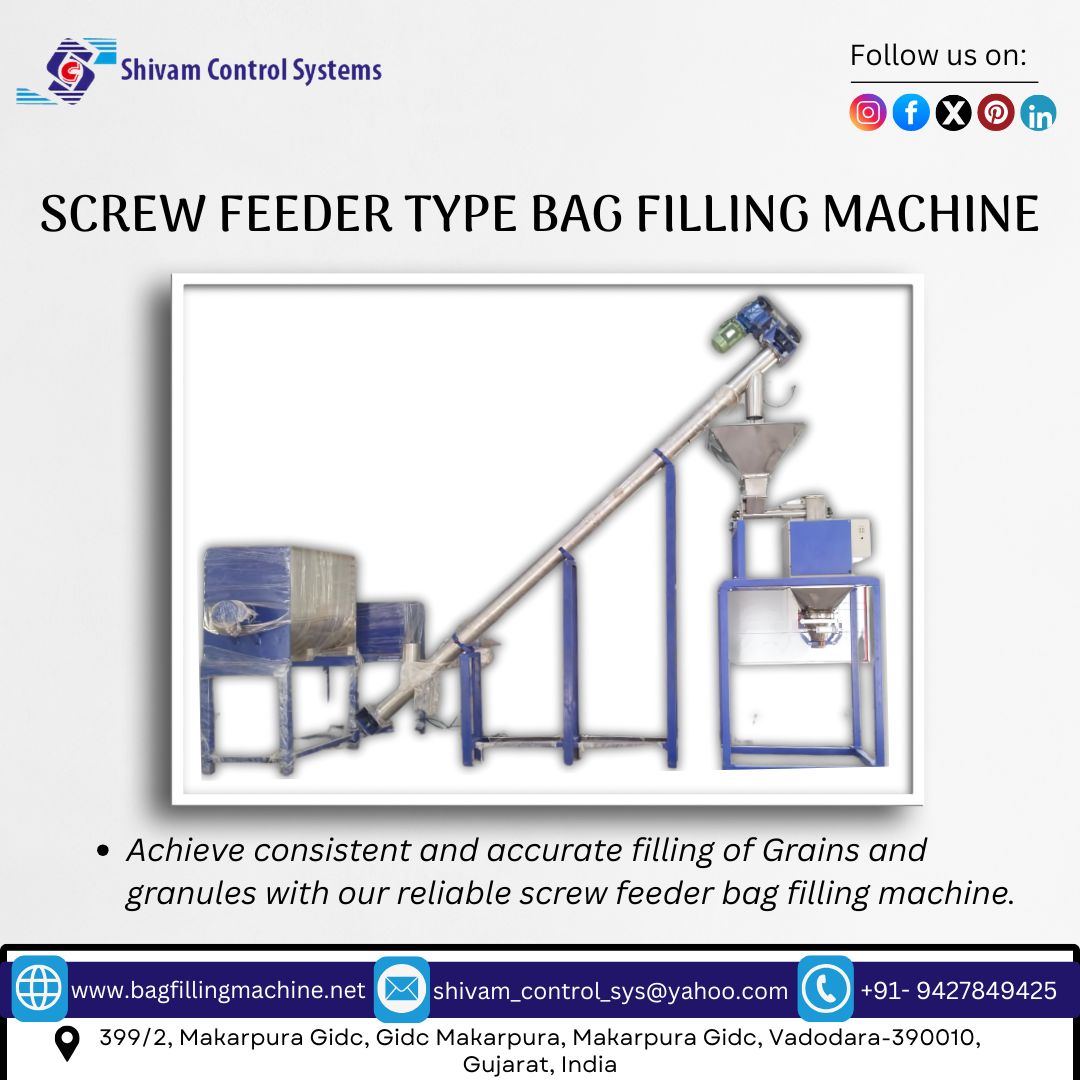 Shivam_control's tweet image. ✨ Screw Feeder Type Bag Filling Machine ✨
Designed for accuracy, durability &amp;amp; efficiency! 🚀
Shivam Control System – A leading manufacturer &amp;amp; exporter from India 🌍

📩 Email: shivam_control_sys@yahoo.com
📞 Call/WhatsApp: +91 94278 49425
🌐 Visit: bagfillingmachine.net
