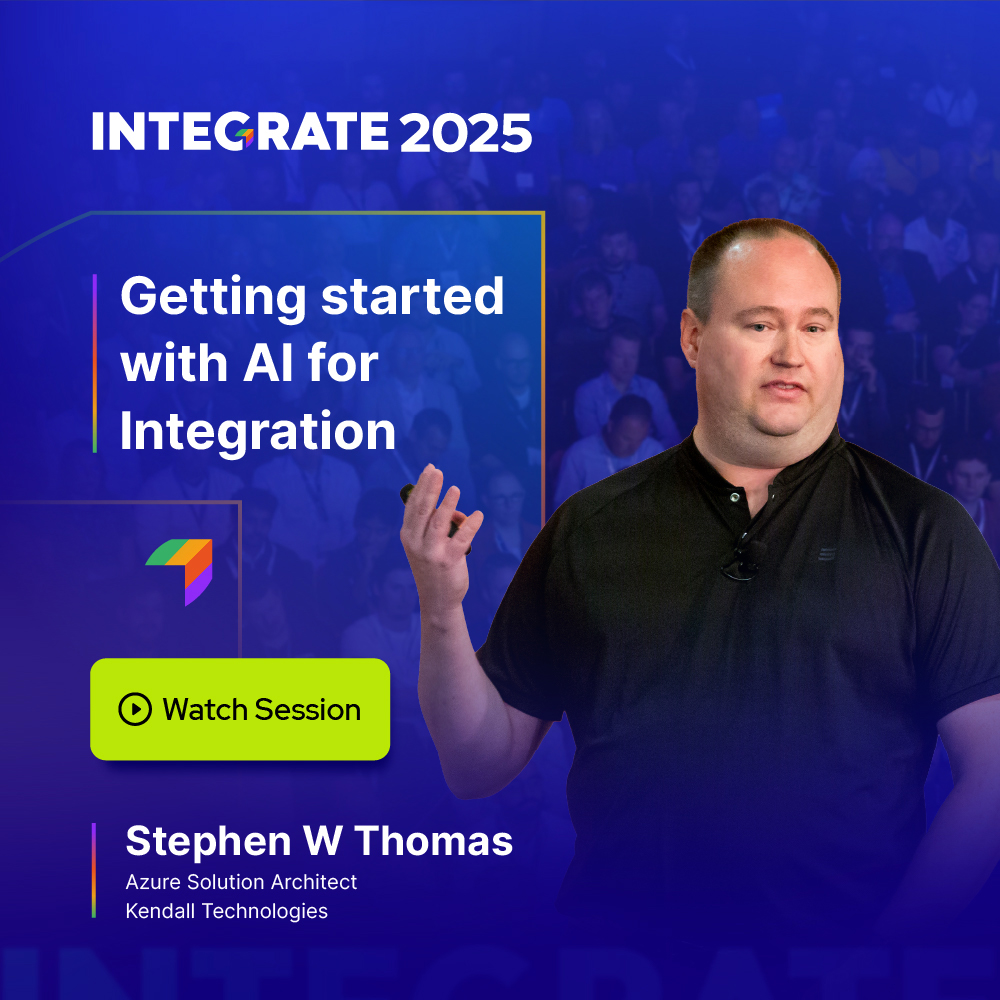 Great session from #INTEGRATE2025 is now out!

Stephen W. Thomas walks through how #AI can boost integration projects making them faster, smarter, and easier to manage.

Well worth a watch if you’re exploring AI in your integration landscape. Watch here: turbo360.com/event/integrat…