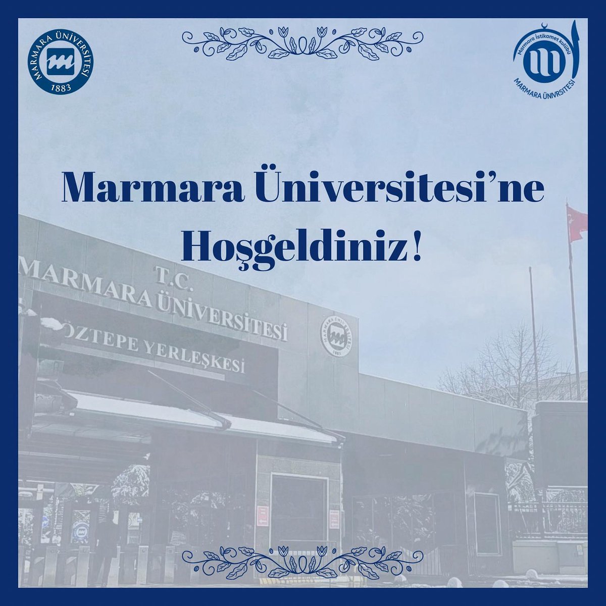 Marmara Üniversitesi'ne hoşgeldiniz! 🙌🏼
Hayatınızda yepyeni bir serüvene girdiğiniz bu dönemde Marmara'nın sizlere hayır, afiyet ve başarı getirmesi duasıyla...
Hem kulübümüz hakkında, hem de okul hakkında sormak istedikleriniz için bize ulaşabilirsiniz 📩