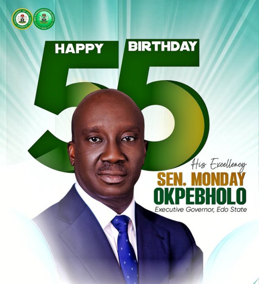 Happy birthday to the Executive Governor of Our state, HE <a href="/m_akpakomiza/">Senator Monday Okpebholo</a>
