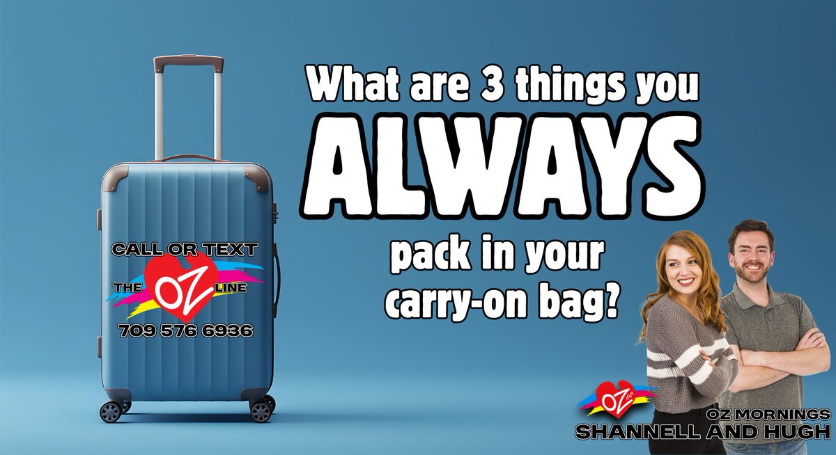 What essentials do you need for a flight?
-OZ Mornings