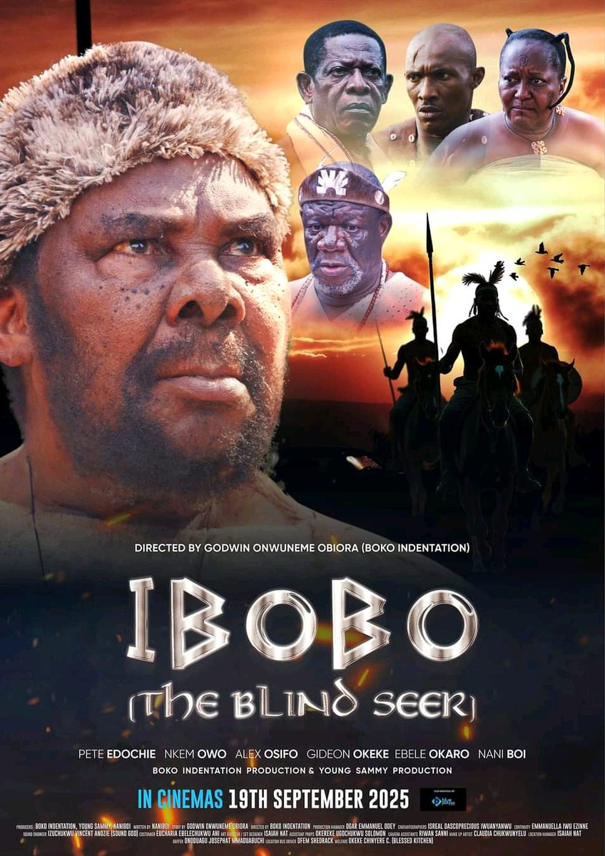 IBOBO (the blind seer)

Pete Edochie

Nkem Owo 

Alex Osifo

Ebele Okaro

Am interested in this movie because our Igbo legends actors in it.