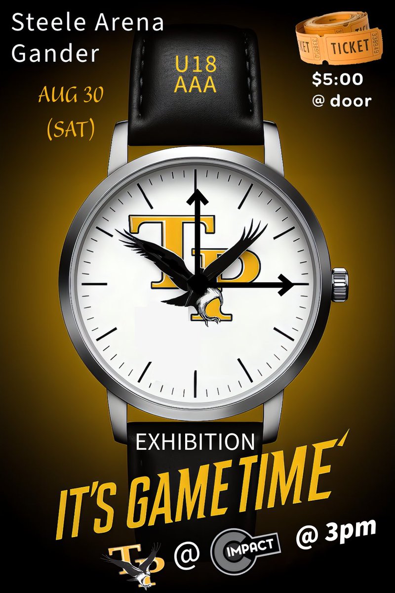 🚨 Pre-season Hockey! 🚨 

🗓️ Saturday vs Central in Gander

📝 Another opportunity for evaluations as we get closer to the 2025-26 season

🏒 Who’s ready for hockey?

#JoinTheFlock 🦅 #HockeyIsBack
<a href="/NLU18MHL/">NLU18MHL</a>