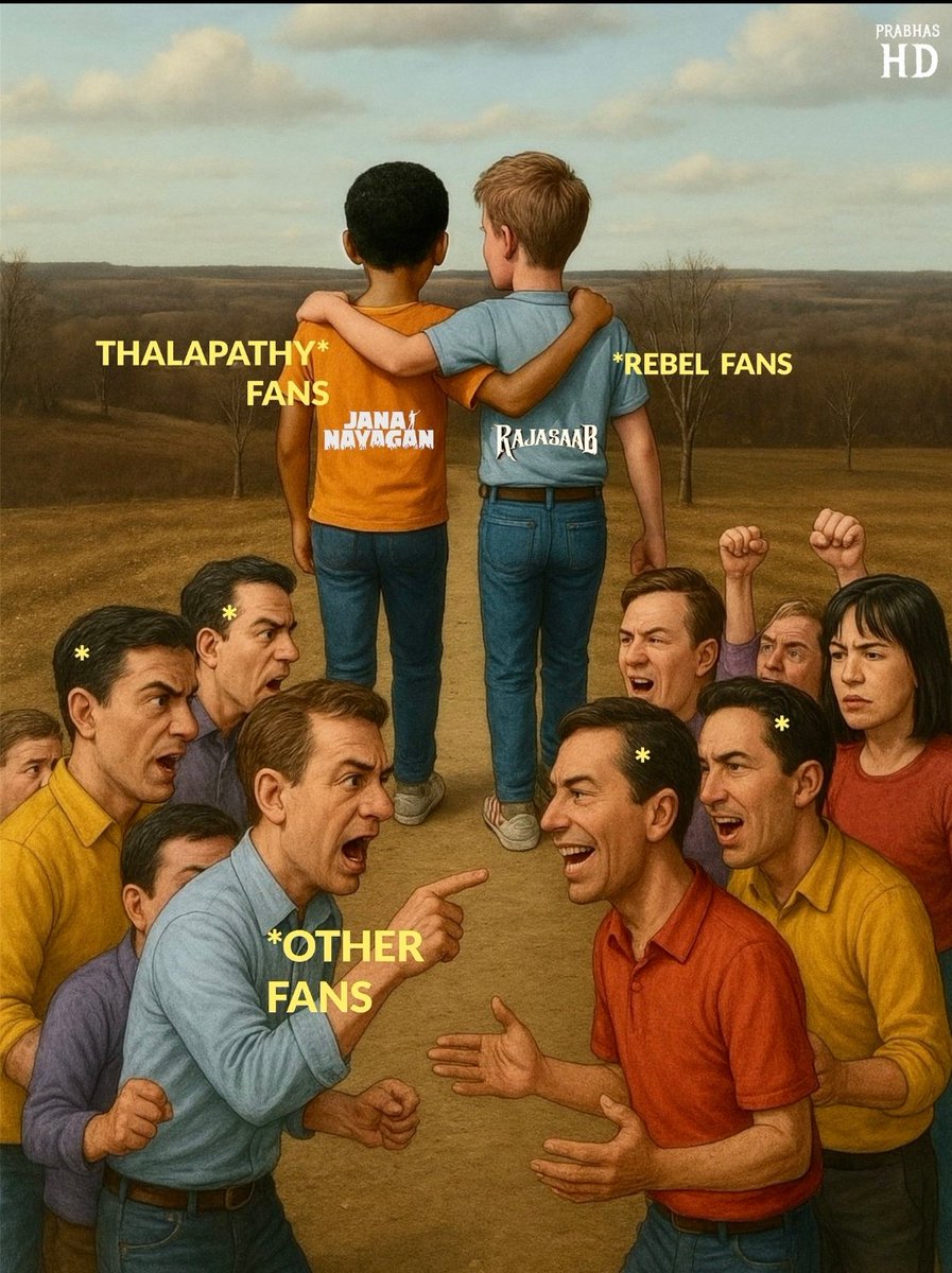 It's not #JanaNayagan vs #TheRajaSaab ❌ - it's #JanaNayaganandTheRajaSaab 🫂❤️

After the #JanaNayagan FDFS, We (Thalapathy Fans) would watch &amp; support #Prabhas Garu's RajaSaab in Theatres as well.