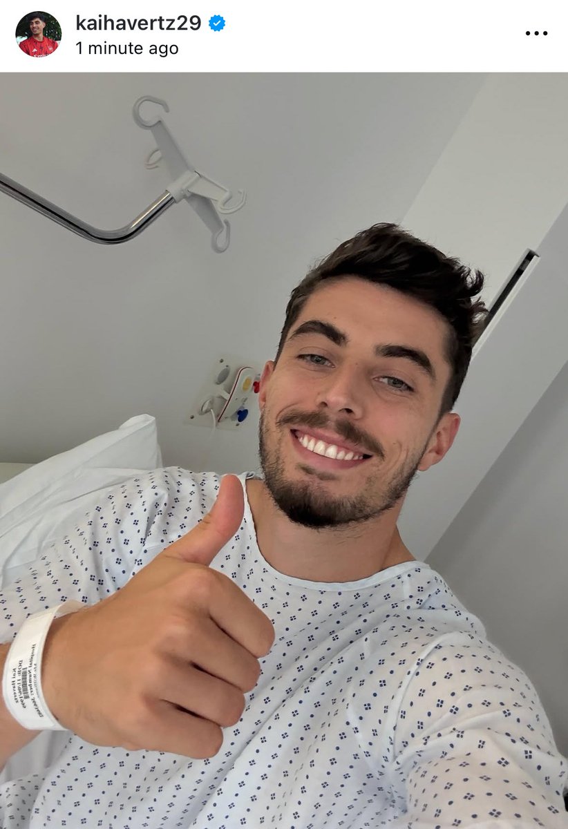 📲 Kai Havertz on Instagram: “Small set back, thanks to the medical team for all the care and attention. Back soon 💪🏼”