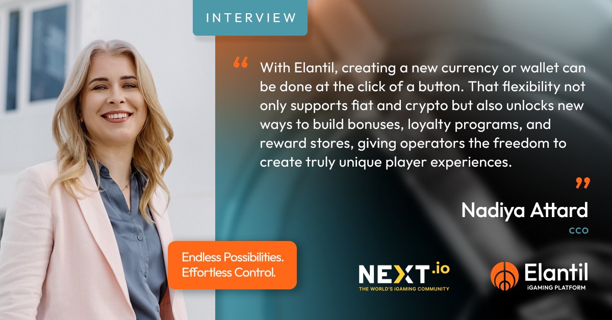 ElantilPlatform's tweet image. Our very own Nadiya Attard was speaking to @nextdotio  about how our platform is revolutionising player engagement through multi‑currency and multi‑wallet capabilities.

Read the full article here: next.io/news/promoted/…

#Elantil #multisolutions #crypto #iGaming #interview