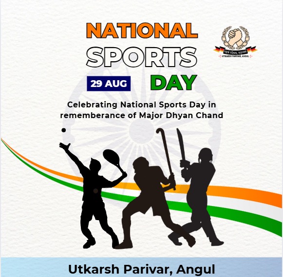 utkarshparivar's tweet photo. Happy National Sports Day! 🏸🥇
Today, we honor the legendary Major Dhyan Chand on his birth anniversary. 
This day reminds us that sports not only build strength and discipline but also unite us with the spirit of teamwork and passion. 💪🇮🇳
#NationalSportsDay 
#utkarshparivar https://t.co/YhYzKn1kIs