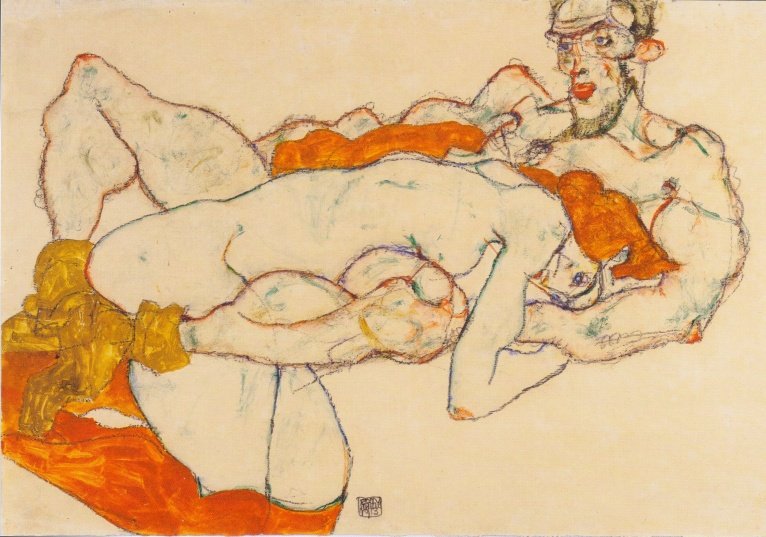 Egon Schiele - Lovers