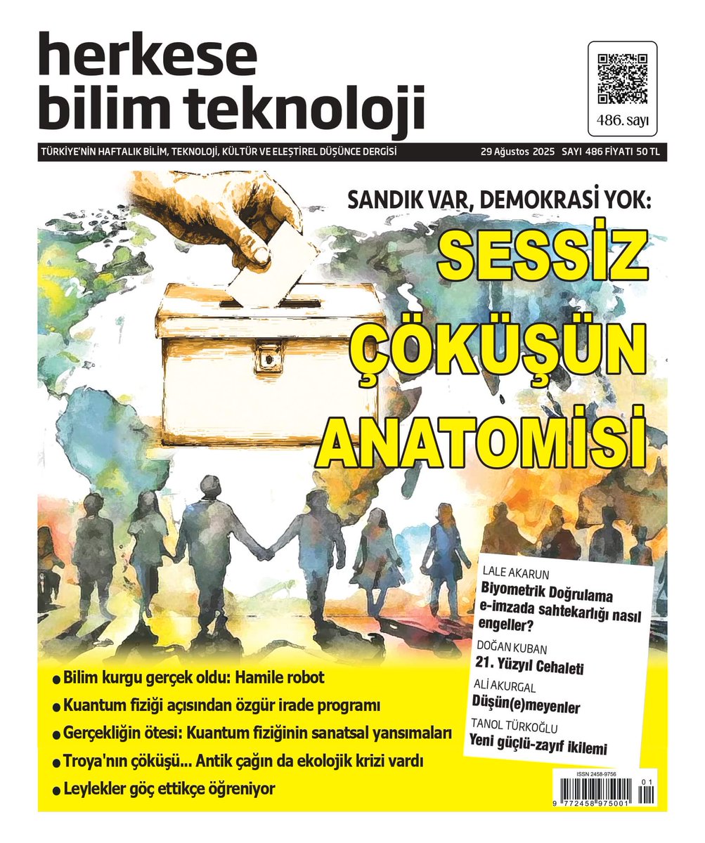 HBT_Dergi's tweet photo. Bu sayımızda çağımızın en kritik sorusunu ele alıyor: Seçmenler, demokrasiyi aşındıran liderlere neden destek veriyor? Sandık var, demokrasi yok!

🟡 486. sayı çıktı! https://t.co/GVdQGcIKC6