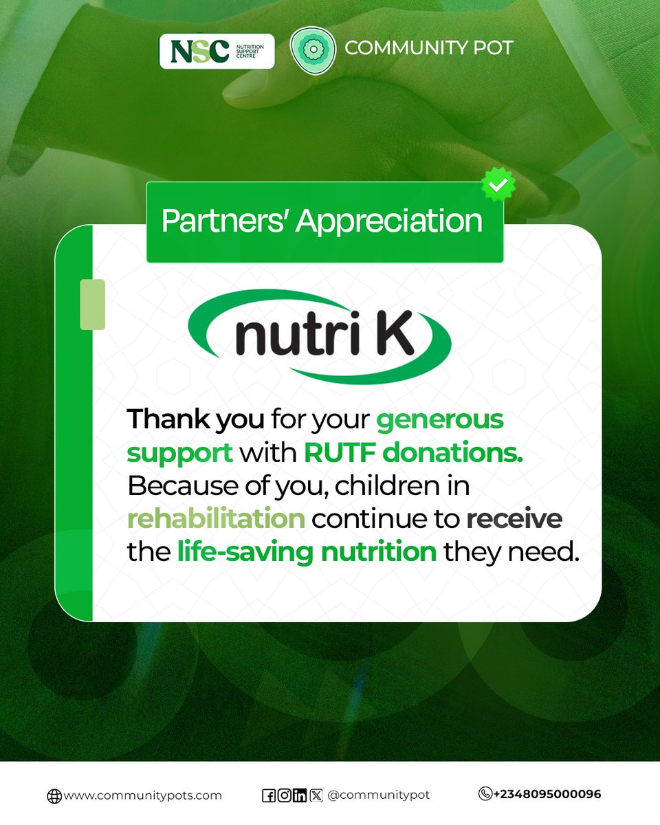 community_pot's tweet image. This week, we shine the spotlight on our amazing partners — the ones who have stood with us, believed in our vision, and helped turn it into reality. @Ikore @SUN_Movement @nutriK @wholeeatsafrica @Sterling_Bankng  @LotusBank @ChananHill @IITA_CGIAR @GAINalliance @LXGlobal