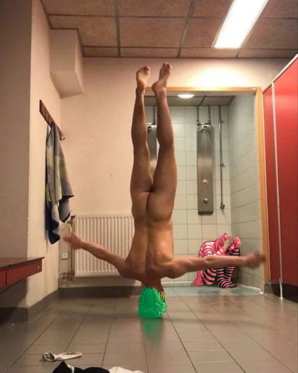 She wanted to prank him in the shower but found him doing his meditation.