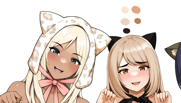次回作表紙絵(仮)完成するぜい 相変わらずかわいい