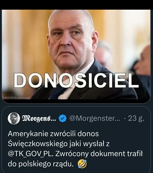 Okazało się, że nikt nie lubi kapusia ...😱😝🤮
Nawet w USA, ludzie z otoczenia pomarańczowego...
Amerykanie pokazali gdzie mają pisowców i Batyra…
Proponował bym opublikować donos tego pisowskiego kapusia, poczytamy sobie wszyscy...🤣😅😂😉